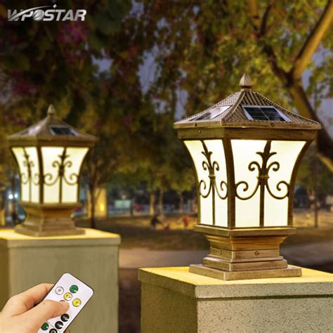 gate lamp outdoor|Solar Pillar Light Gate Lamp Outdoor Lighting Garden Lampu .